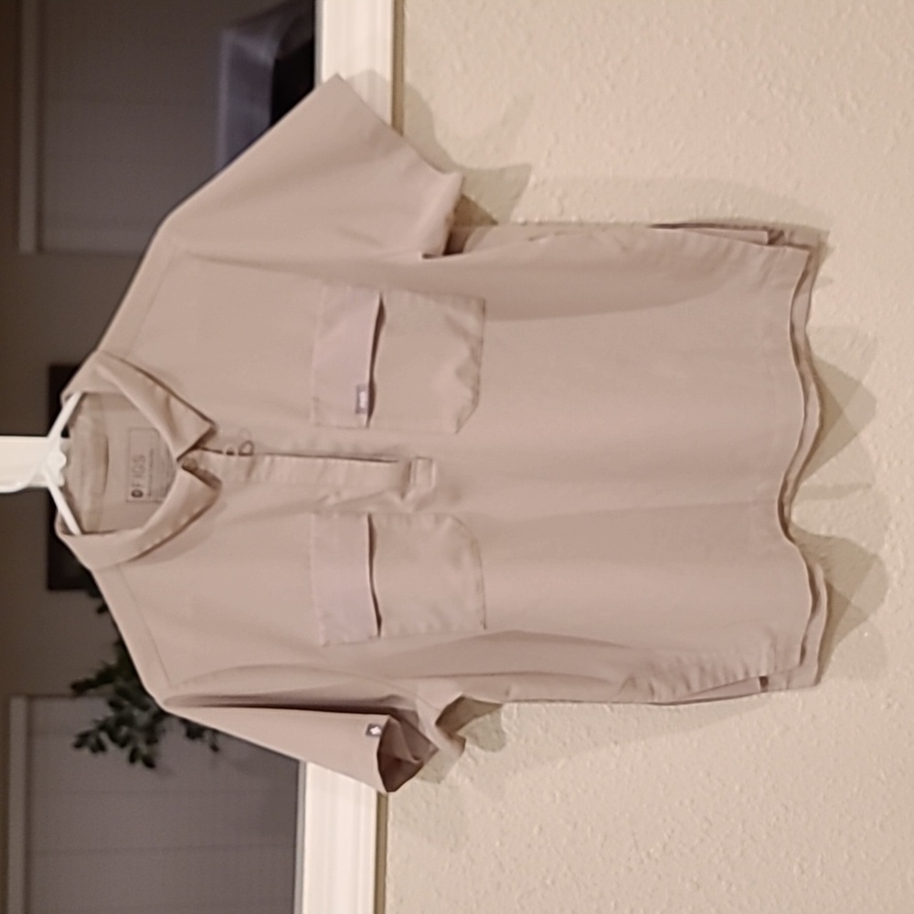 Figs Saiya Cargo Srub Polo Women's Large Boulder